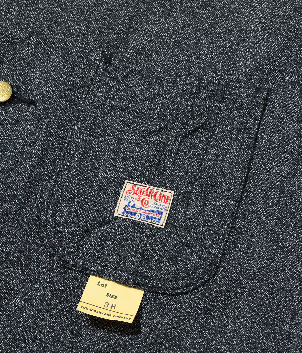 SUGAR CANE /シュガーケーン】9oz. BLACK COVERT WORK COAT（SC15659