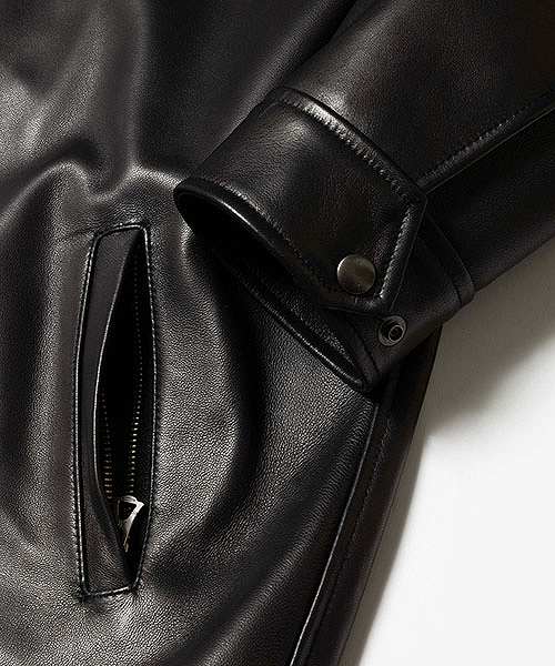 MR olive✖️SKOOKUM レザー コーチジャケット　Lサイズ MR.OLIVE＞SKOOKUM COLLABORATION / LAMB LEATHER COACH JACKET