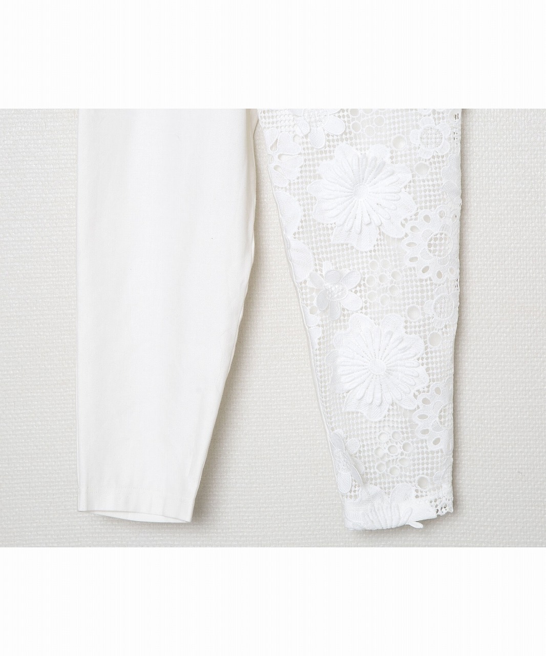 bedsidedrama ベッドサイドドラマ】Flower Lace Relax Pants