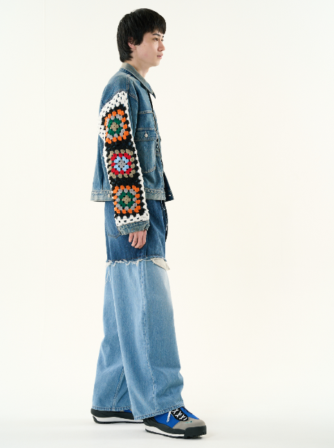 POINT 2倍】【DISCOVEREDディスカバード】 CROCHET DENIM BLOUSON