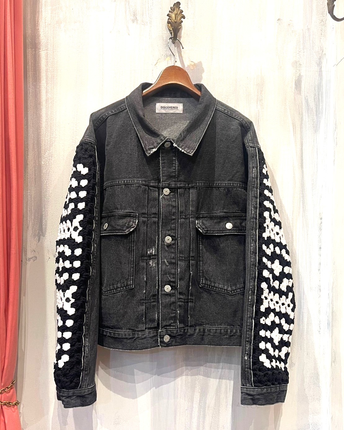 POINT 2倍】【DISCOVEREDディスカバード】 CROCHET DENIM BLOUSON