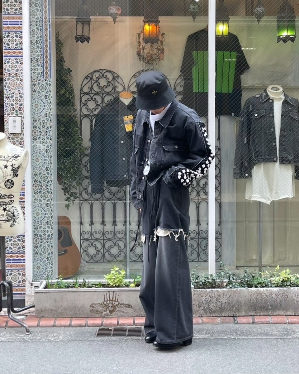 POINT 2倍】【DISCOVEREDディスカバード】 CROCHET DENIM BLOUSON