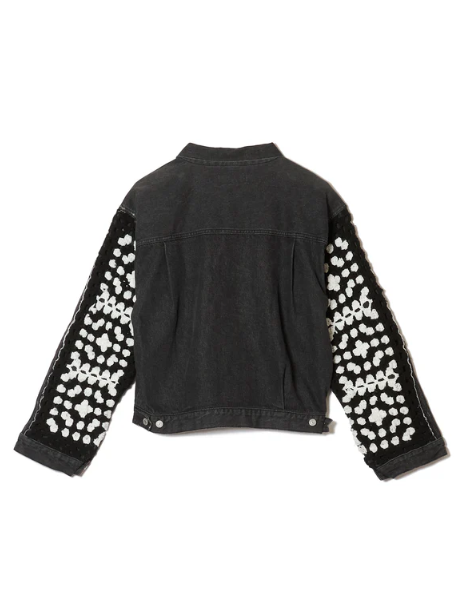 POINT 2倍】【DISCOVEREDディスカバード】 CROCHET DENIM BLOUSON