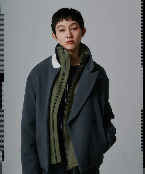 25AW】【FACETASM ファセッタズム】FLOWING LAYERED JACKET（JK-U05