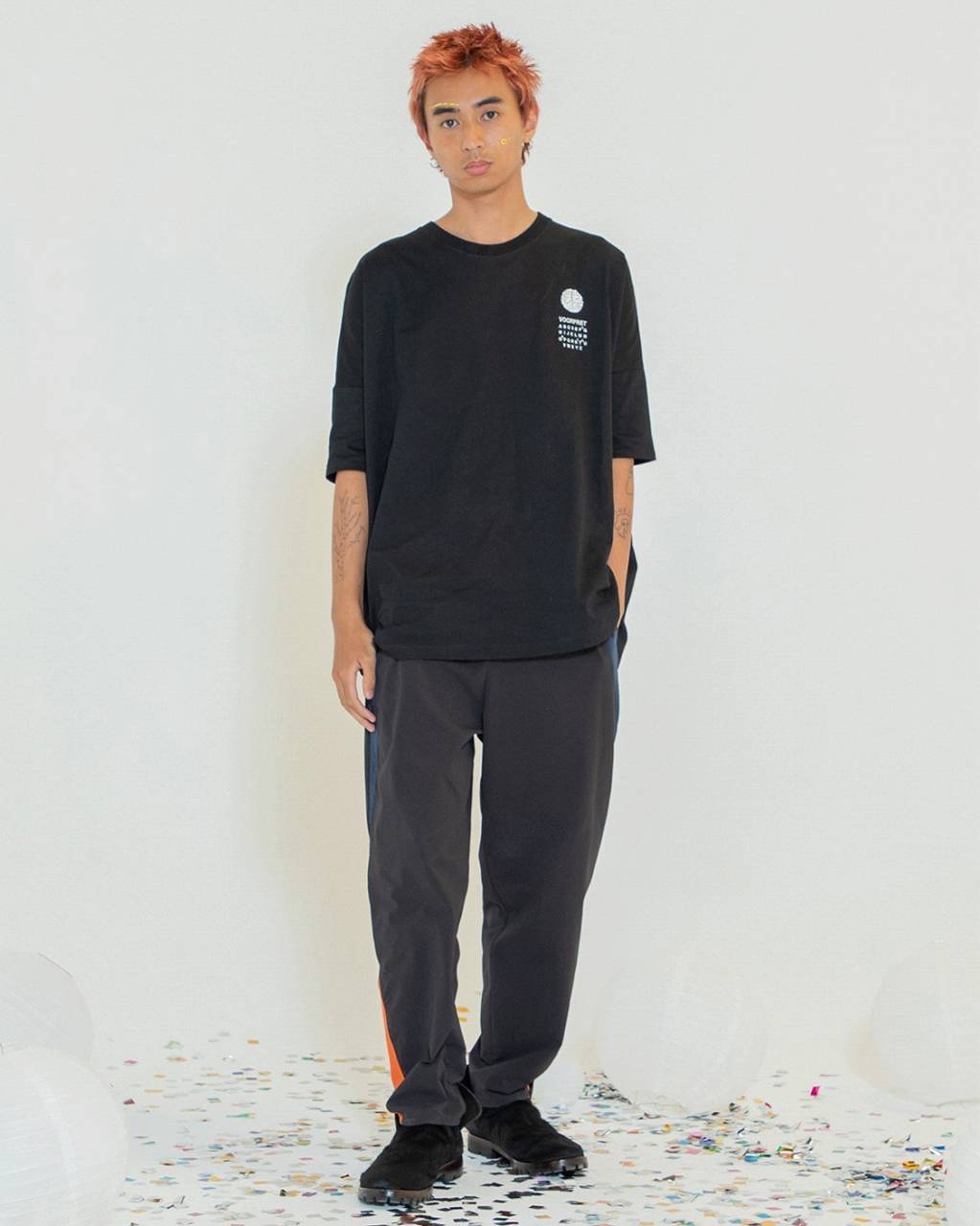 STOFストフ】 UTAGE Embroi Big Tee (SF24SS-11) (2色
