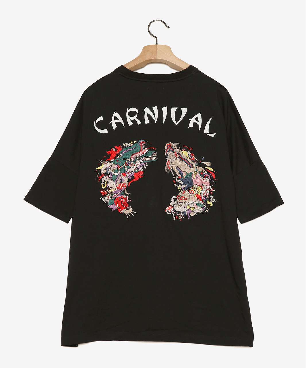 STOFストフ】 UTAGE Embroi Big Tee (SF24SS-11) (2色