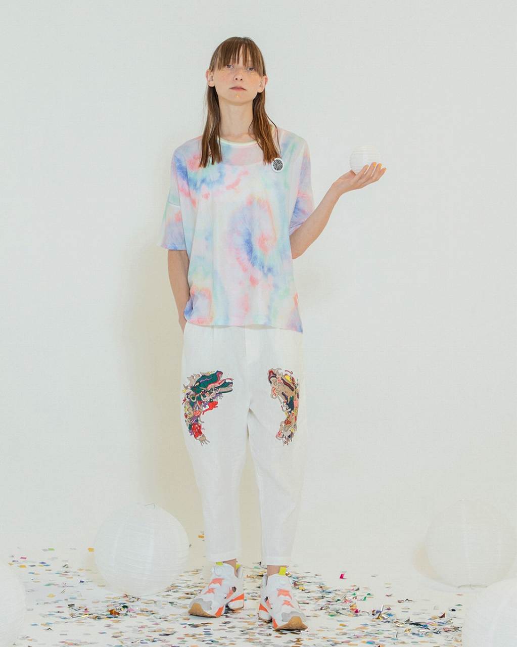 STOFストフ】 Linen UTAGE Embroi Pants (SF24SS-12)(2色） | すべての