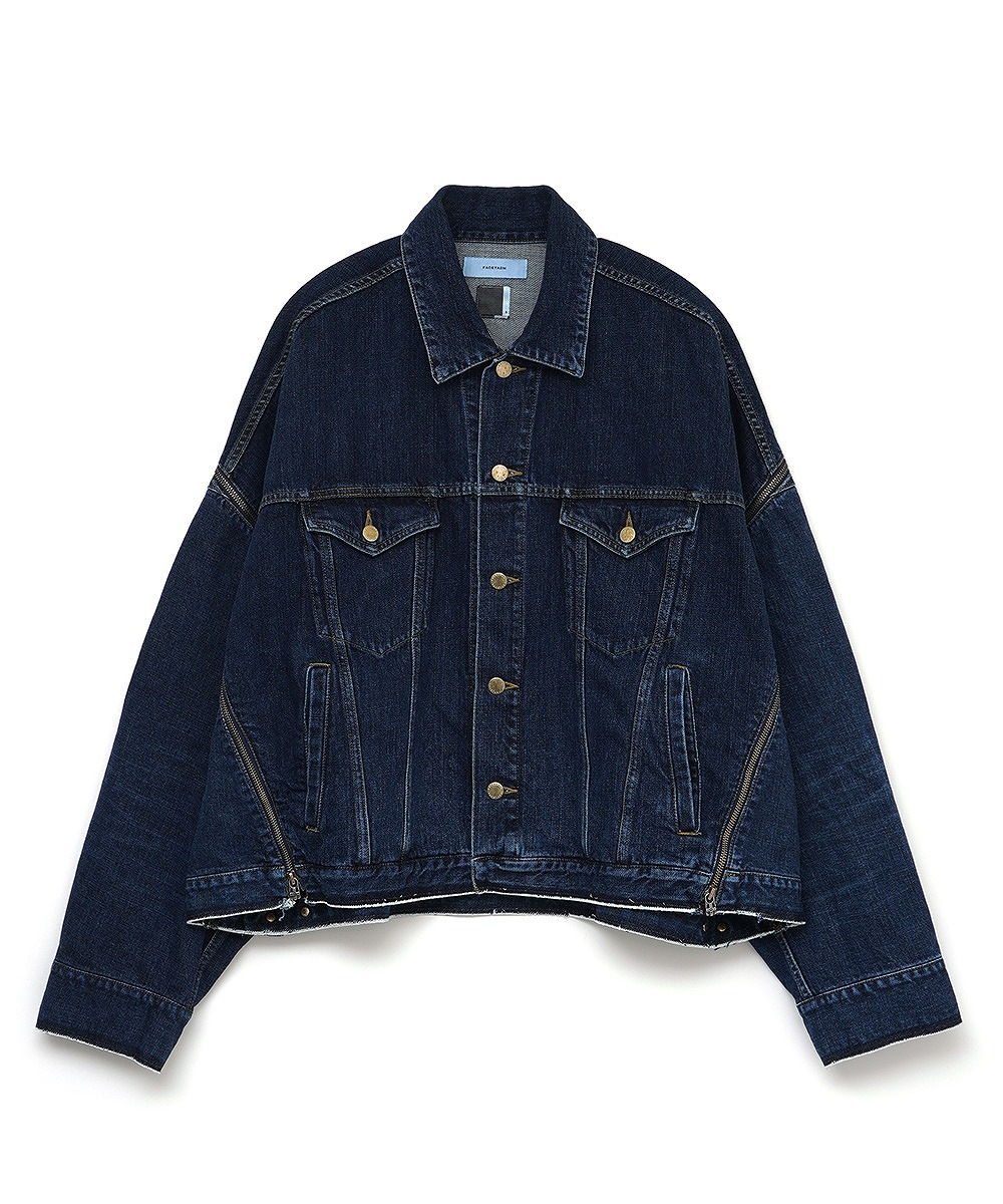 FACETASM ファセッタズム】ZIPPER DENIM JACKET/INDIGO/インディゴ（2