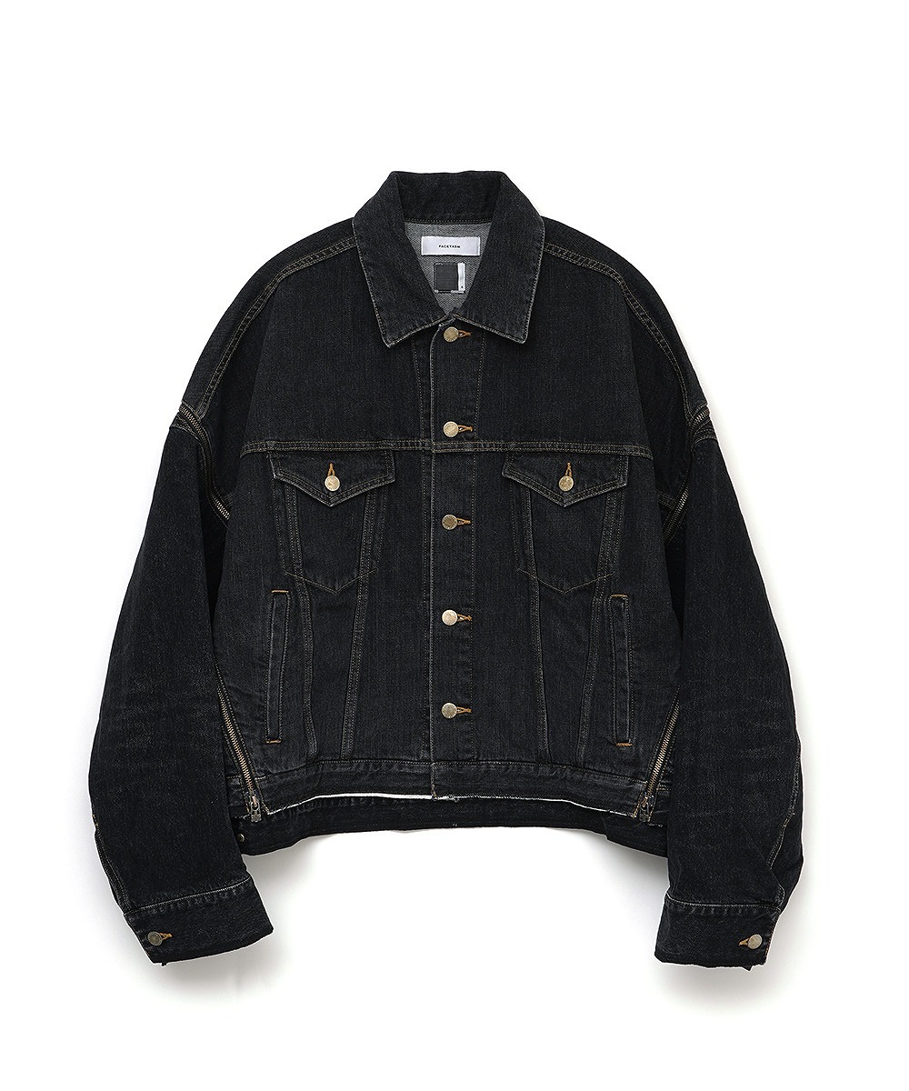 FACETASM ファセッタズム】ZIPPER DENIM JACKET/BLACK/ブラック（2色  