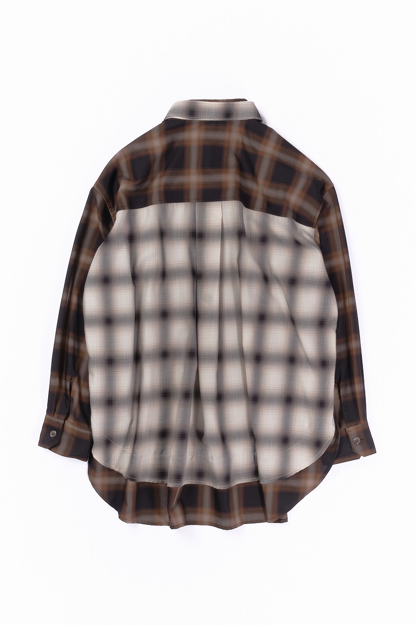 WIZZARD ウィザード/極美品 21AW 総柄スリットシャツ ブラック 2 WIZZARD ウィザード PRINT SHIRTS 