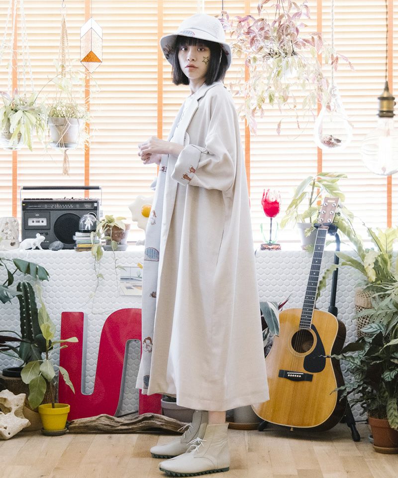 STOF(ストフ Omnibus JQ right coat Sサイズ 予約】【STOFストフ】 Omnibus JQ right coat コート(SF23SS-02