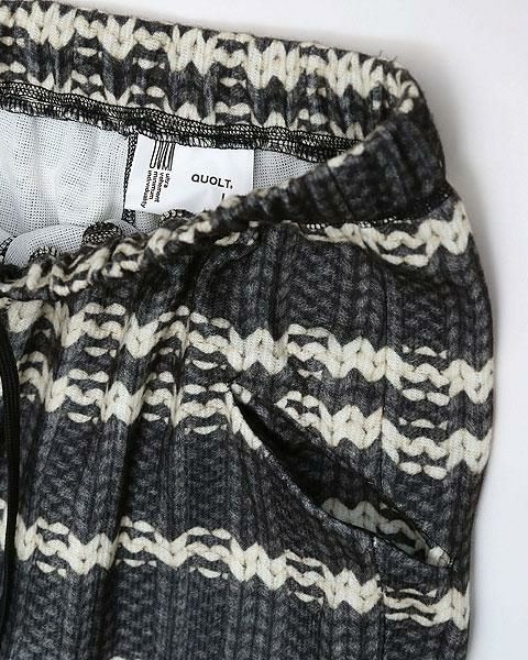 QUOLT クオルト】 FAKE-KNIT PANTS（901T-1880） | QUOLT | AMATERA