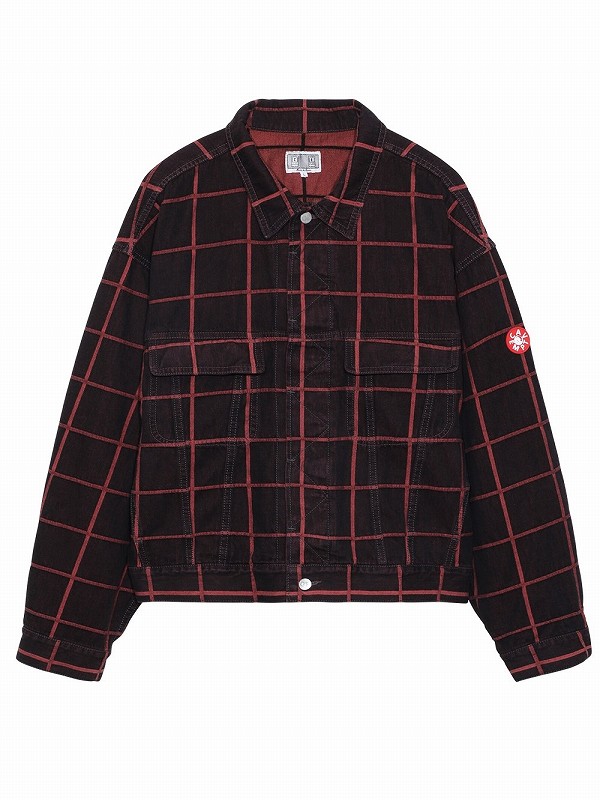 ジャケット・アウター C.E/CAVEMPT OVERDYE GRID JQ DENIM JACKET C.E/CAVEMPT OVERDYE GRID JQ DENIM JACKET メンズ