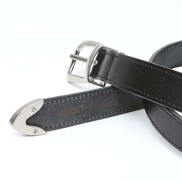 新品　quolt クオルト　PUNTARE リアルレザー細ベルト　BLACK PUNTARE BELT / BLACK - クオルト オフィシャルオンライン