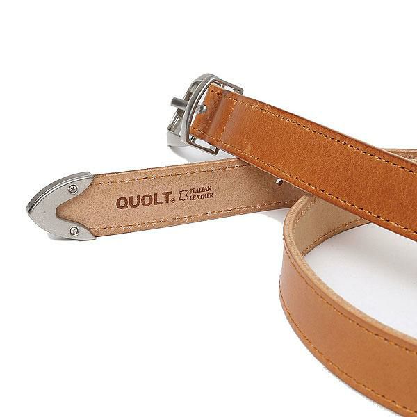 新品　quolt クオルト　PUNTARE リアルレザー細ベルト　BLACK PUNTARE BELT / BLACK - クオルト オフィシャルオンライン