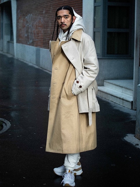 【no. ナンバー】LAYERED TRENCH COAT サイズ2 20AW no./numberナンバー】 LAYERED TRENCH COAT 20-FW-CO-01(2色