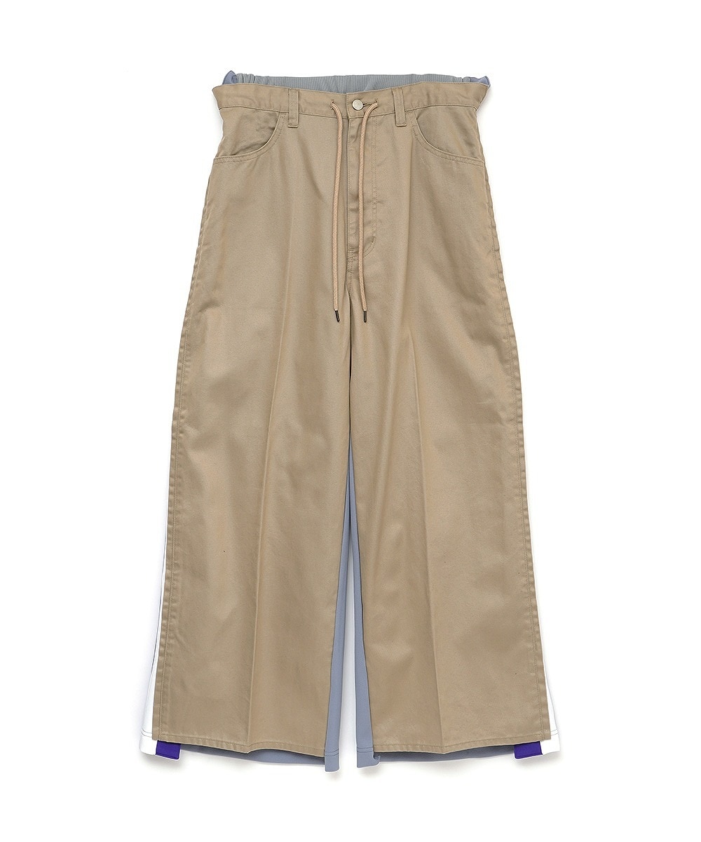 ファセッタズム　グレー　パンツ FACETASM（ファセッタズム）の「FRINGE FLAIR CHECK PANTS