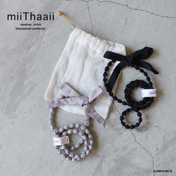 miiThaaii ミーターイー コットンシルクディピネックレス メール