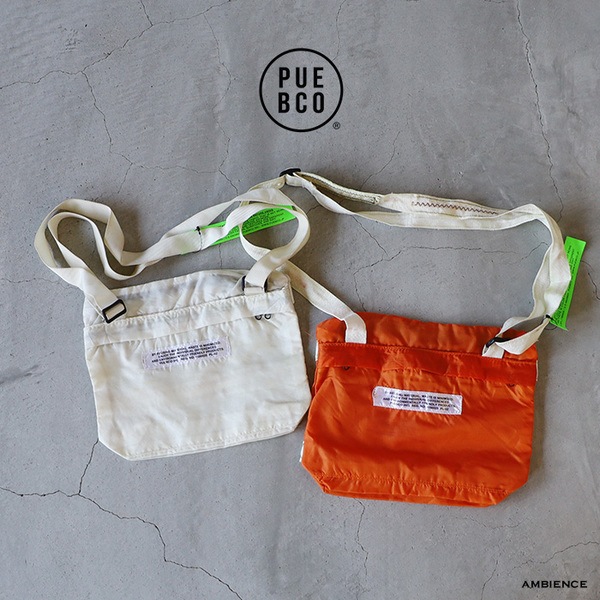 PUEBCO VINTAGE HEAVY PARACHUTE SHOULDER POUCH プエブコ ビンテージ