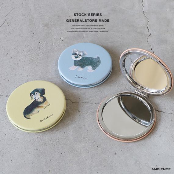 20th anniversary compact mirror コンパクトミラー 手鏡 犬 イラスト
