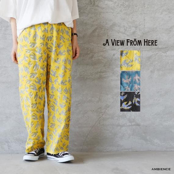pur ブロックプリント　パンツ ブロックプリントパンツ / Lalliamu | CALENDRIER online store