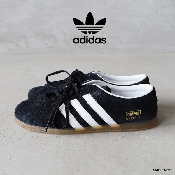 SAMBA ロートップシューズ、ソフトレザーアッパー、ブラック、ホワイト、グレー ad-ih8047-1.jpg