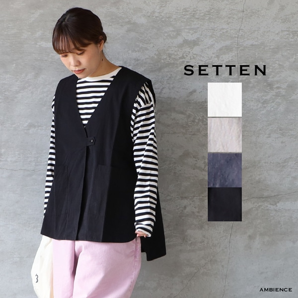 SETTENリネン 黒 ブラウスゆったり SETTENリネン 黒 ブラウスゆったり setten（セッテン）商品一覧