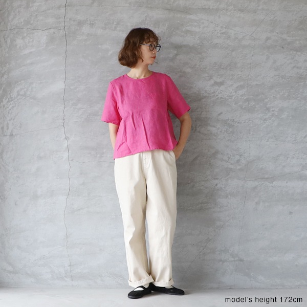 fog linen work フォグリネンワーク ケリー トップ ローズペーシュ