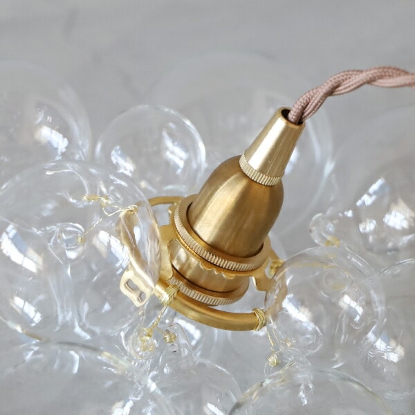 訳特 シーリングカバーつき バブルガラスペンダントライトシャボン玉