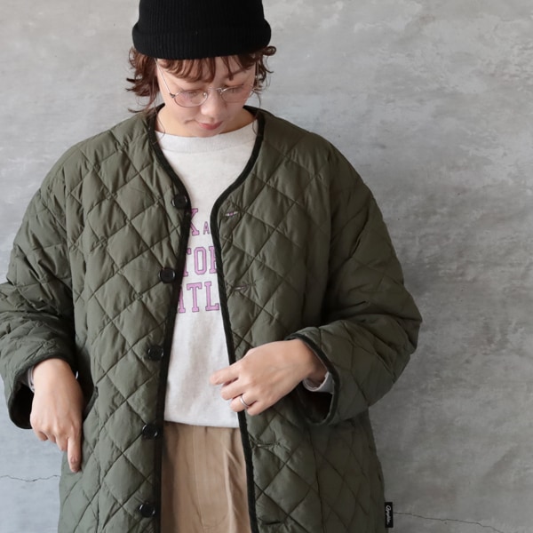 Gymphlex ジムフレックス キルトダウンカラーレスコート ゆうパック