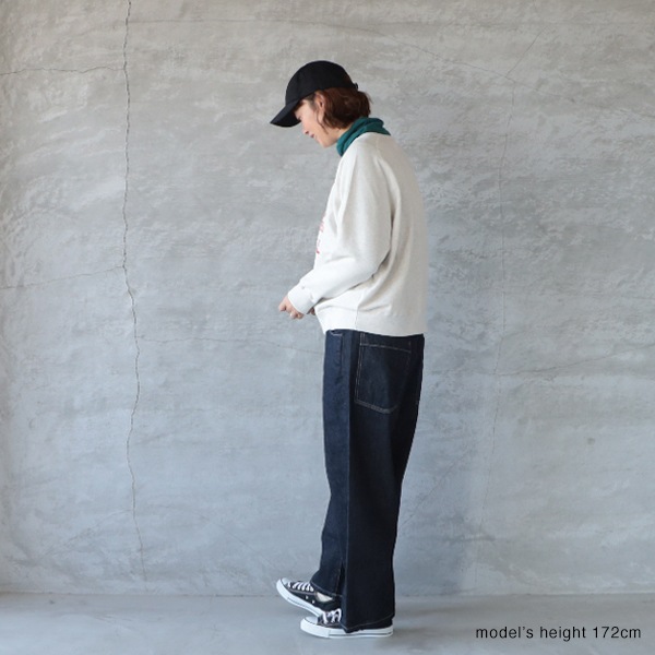 U19) NARU ナル 10.5ozデニムノッポセルヴィッチパンツ インディゴ NARU ナル 10.5ozデニムノッポセルヴィッチパンツ ゆうパック発送