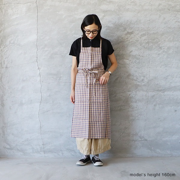 【レア美品】fog リネンフルエプロン　ネイビー リトアニア製 リネンフルエプロン ネイビー／fog linen work | CATEGORY