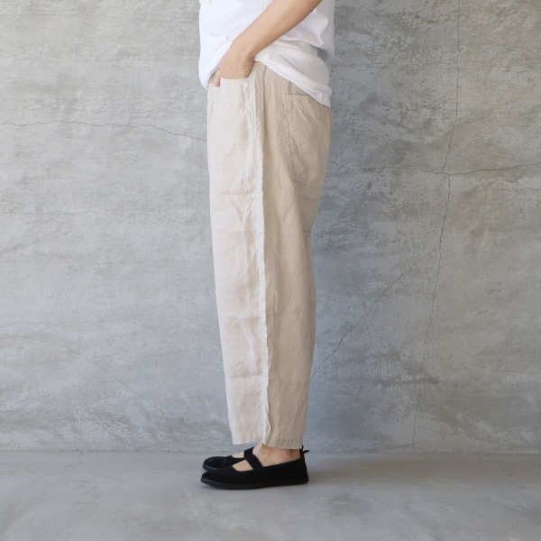 NARU ナル 40フレンチリネンノッポパンツ メール便対応 キナリ