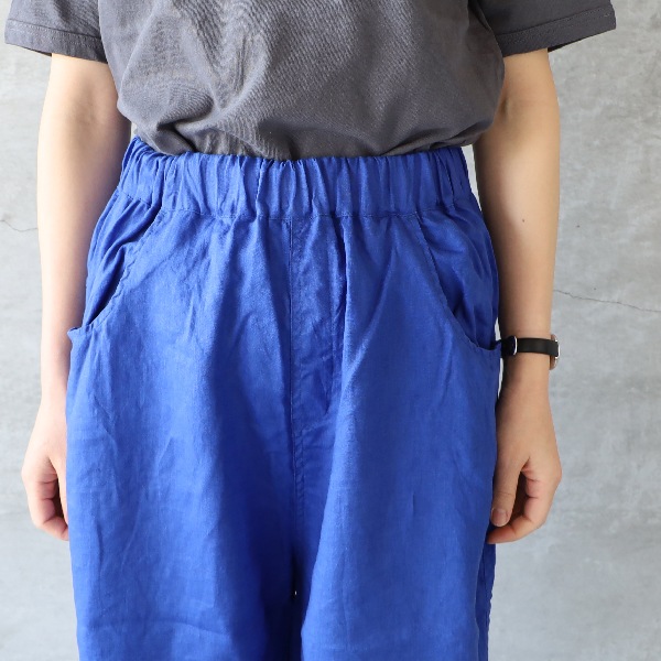 NARU ナル 40フレンチリネンノッポパンツ メール便対応 キナリ