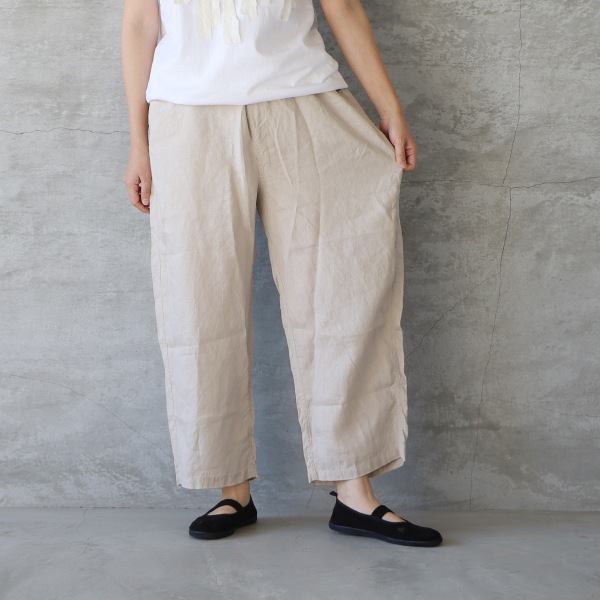 NARU ナル 40フレンチリネンノッポパンツ メール便対応 キナリ