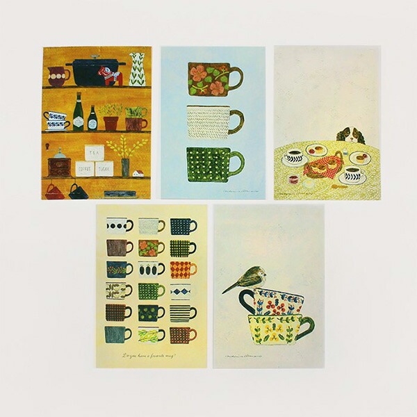 表現社 はがき戔 浅野みどり my favorite mugs メール便対応 絵葉書 