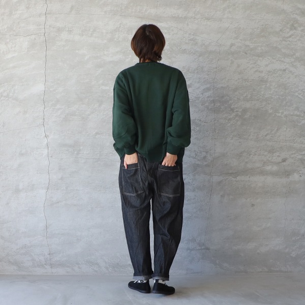 NARU ナル ノッポパンツ ブラックデニム ワイド イージーパンツ 日本製 NARU ナル ノッポパンツ ブラックデニム ワイド イージーパンツ