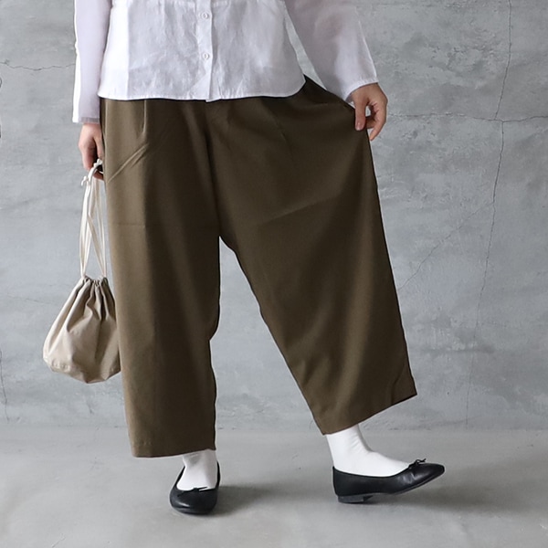 HARVESTY ハーベスティ T/R WIDE EGG LONG PANTS ワイドエッグ