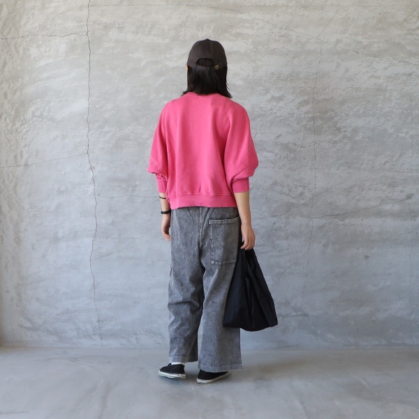 ICHI イチ ヴィンテージロゴ裏毛スウェット ピンク ゆうパック