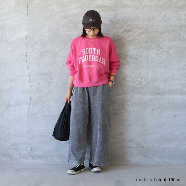 ICHI イチ ヴィンテージロゴ裏毛スウェット ピンク ゆうパック