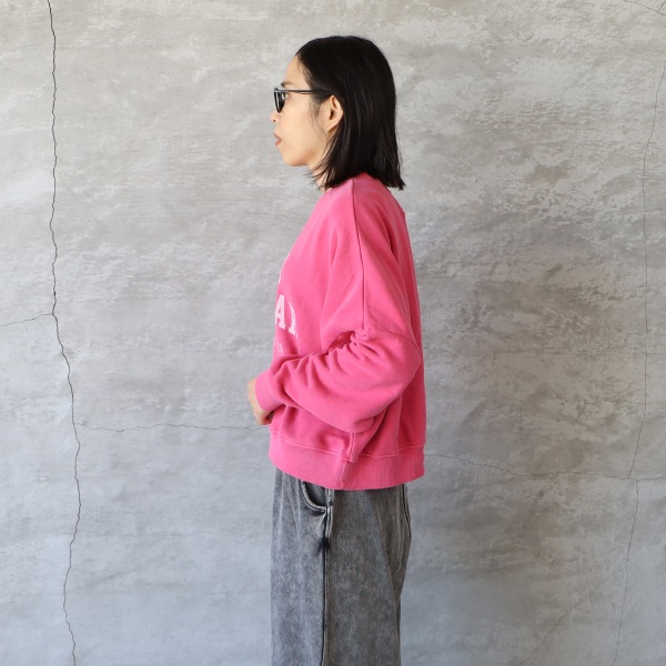 ICHI イチ ヴィンテージロゴ裏毛スウェット ピンク ゆうパック