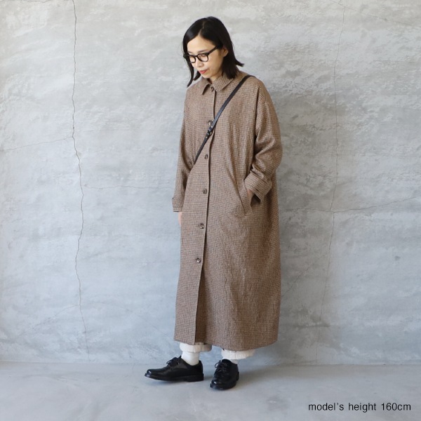 チェック柄ロングコート ウール混紡 ZARA】チェック柄ウール混コート ZW COLLECTION 限定版 (ZARA