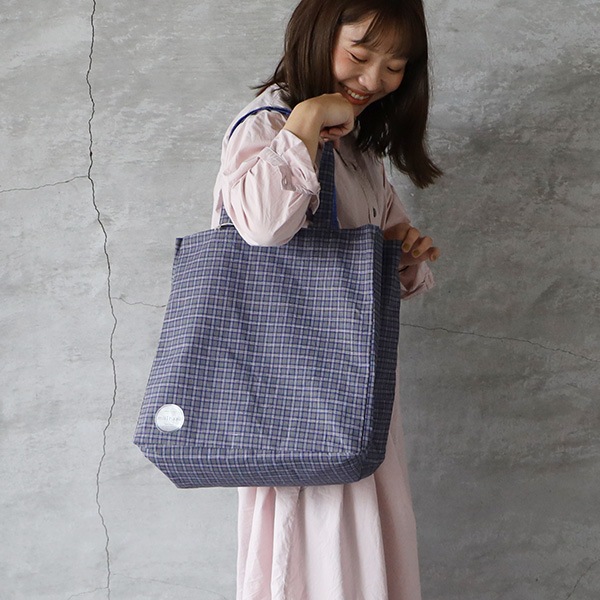 miiThaaii ミーターイー ファリ リバーシブルバッグ チェック トート