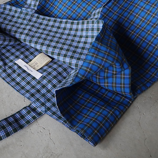 希少 リバーシブル vintage カンタキルト チェック 寒色