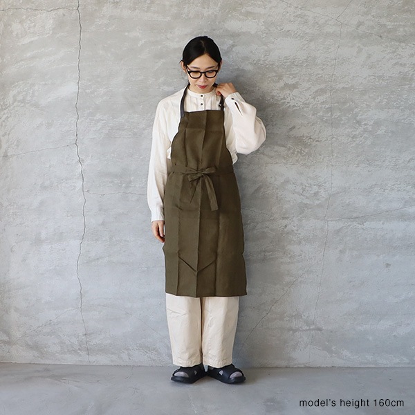 fog linen work フォグリネンワーク リネンビストロエプロン メール便