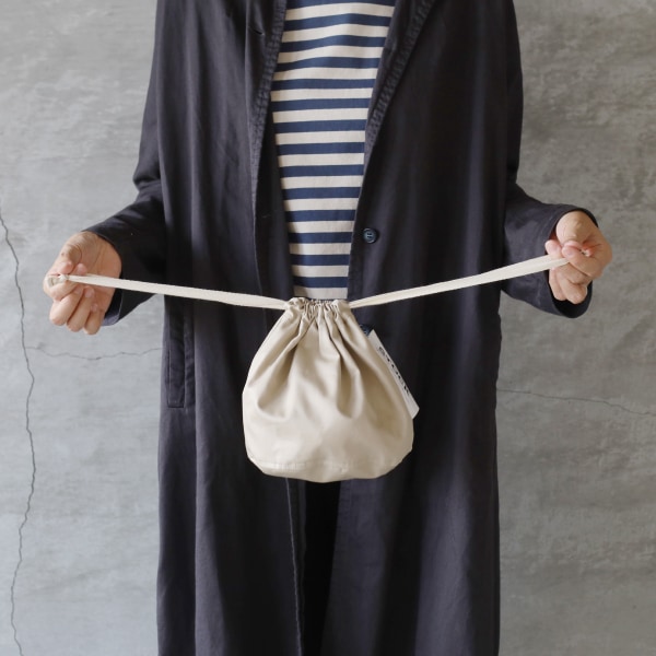 STOCK SERIES ストックシリーズ コットンツイルチノ巾着ポーチ メール