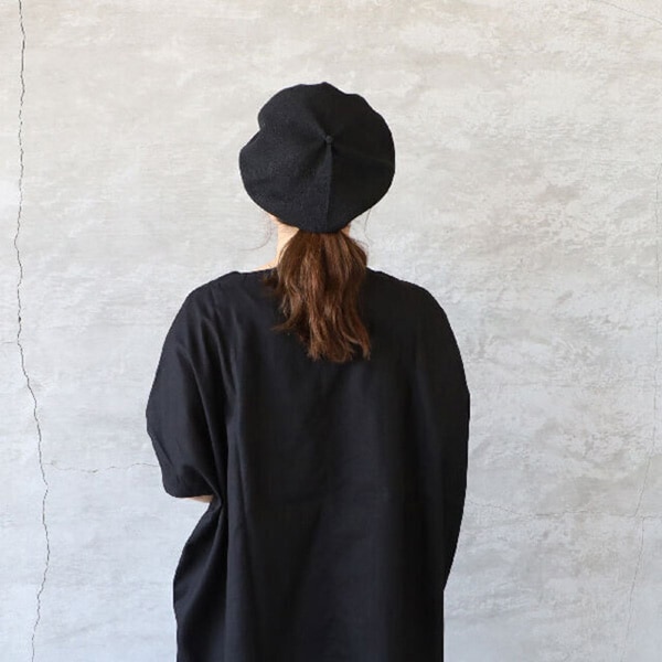 mature ha. シルクベレー帽 ¥11880 超美品 mature ha. マチュアーハ beret top gather big silk ベレー
