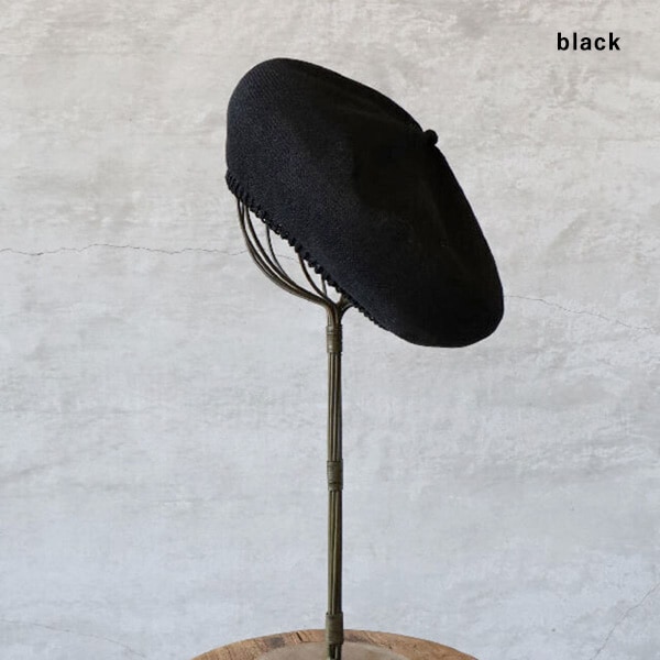 マチュアーハ トップギャザー シルク ベレー 春夏 mature ha. mature ha. マチュアーハ beret top gather big silk ベレー