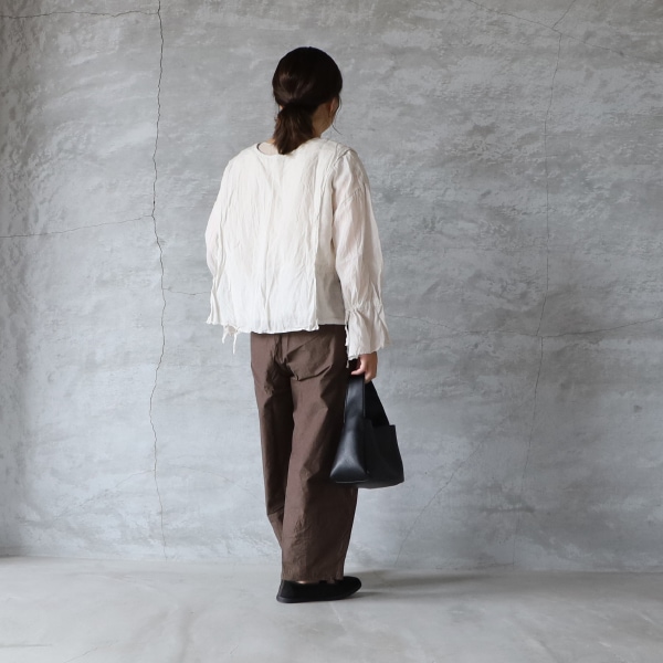 Gauze# ガーゼ G1075 キュリアス2wayブラウス グレイッシュ