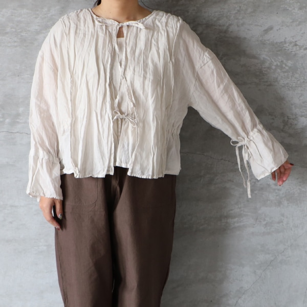 GAUZE# 2wayブラウス White